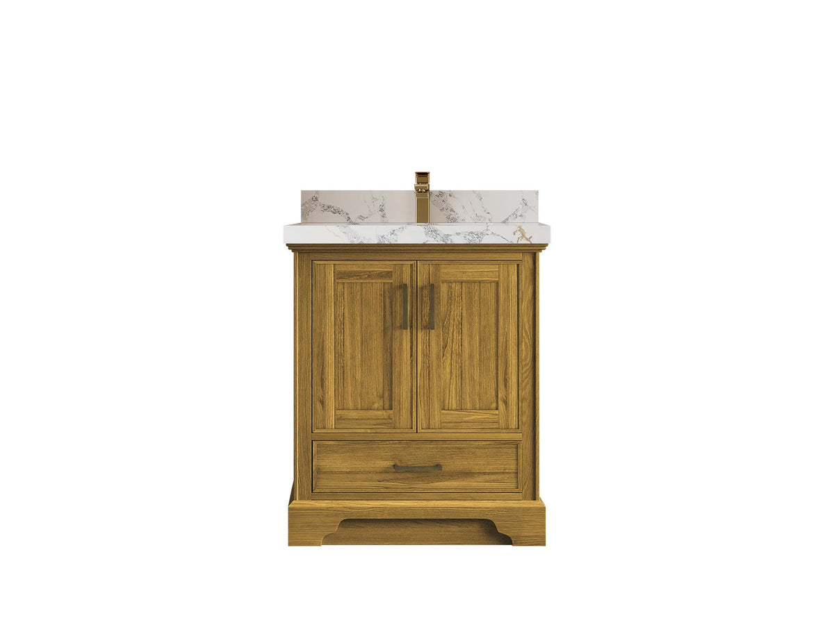 Charlotte White Oak 30 in. W x 22 in. D Single Sink Bathroom Vanity - Willow Bath and Vanity