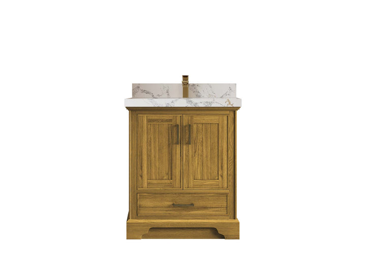 Charlotte White Oak 30 in. W x 22 in. D Single Sink Bathroom Vanity - photo 1
