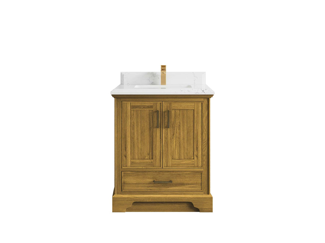 Charlotte White Oak 30 in. W x 22 in. D Single Sink Bathroom Vanity - Willow Bath and Vanity