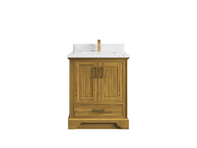 Charlotte White Oak 30 in. W x 22 in. D Single Sink Bathroom Vanity - Willow Bath and Vanity