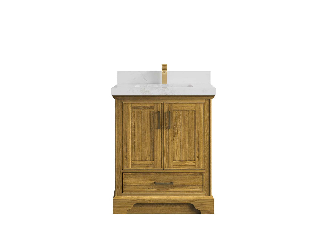 Charlotte White Oak 30 in. W x 22 in. D Single Sink Bathroom Vanity - Willow Bath and Vanity