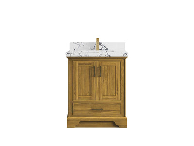Charlotte White Oak 30 in. W x 22 in. D Single Sink Bathroom Vanity - Willow Bath and Vanity
