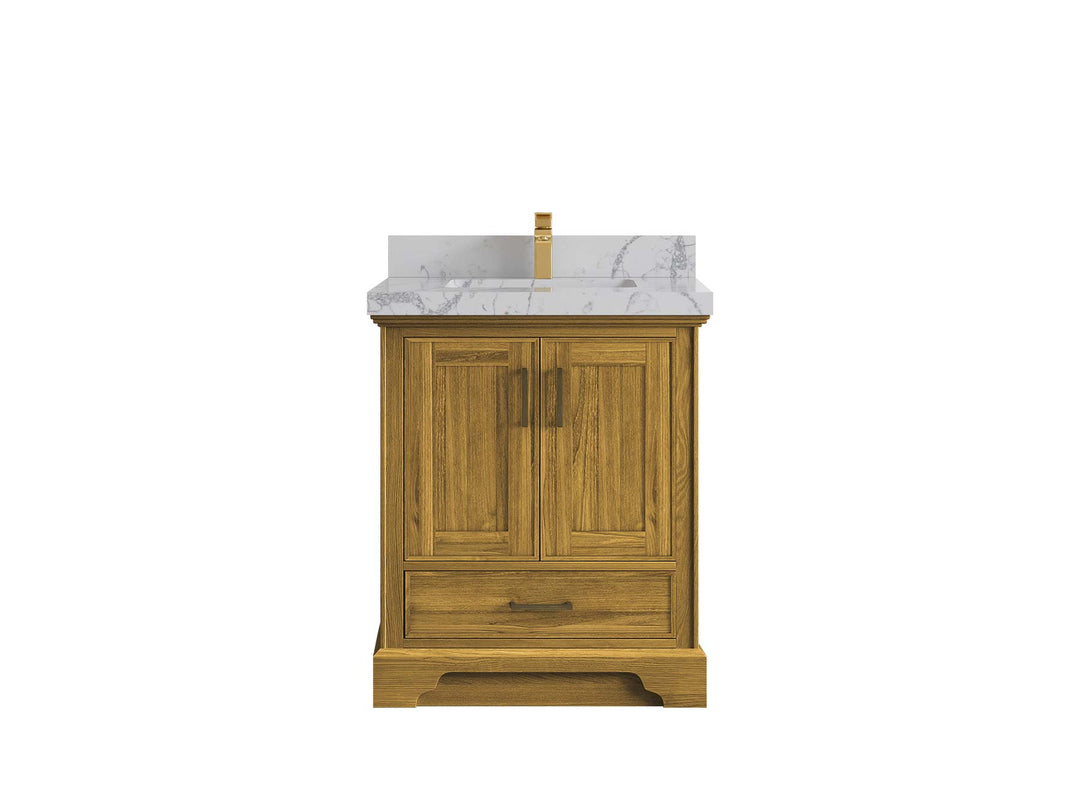 Charlotte White Oak 30 in. W x 22 in. D Single Sink Bathroom Vanity - Willow Bath and Vanity