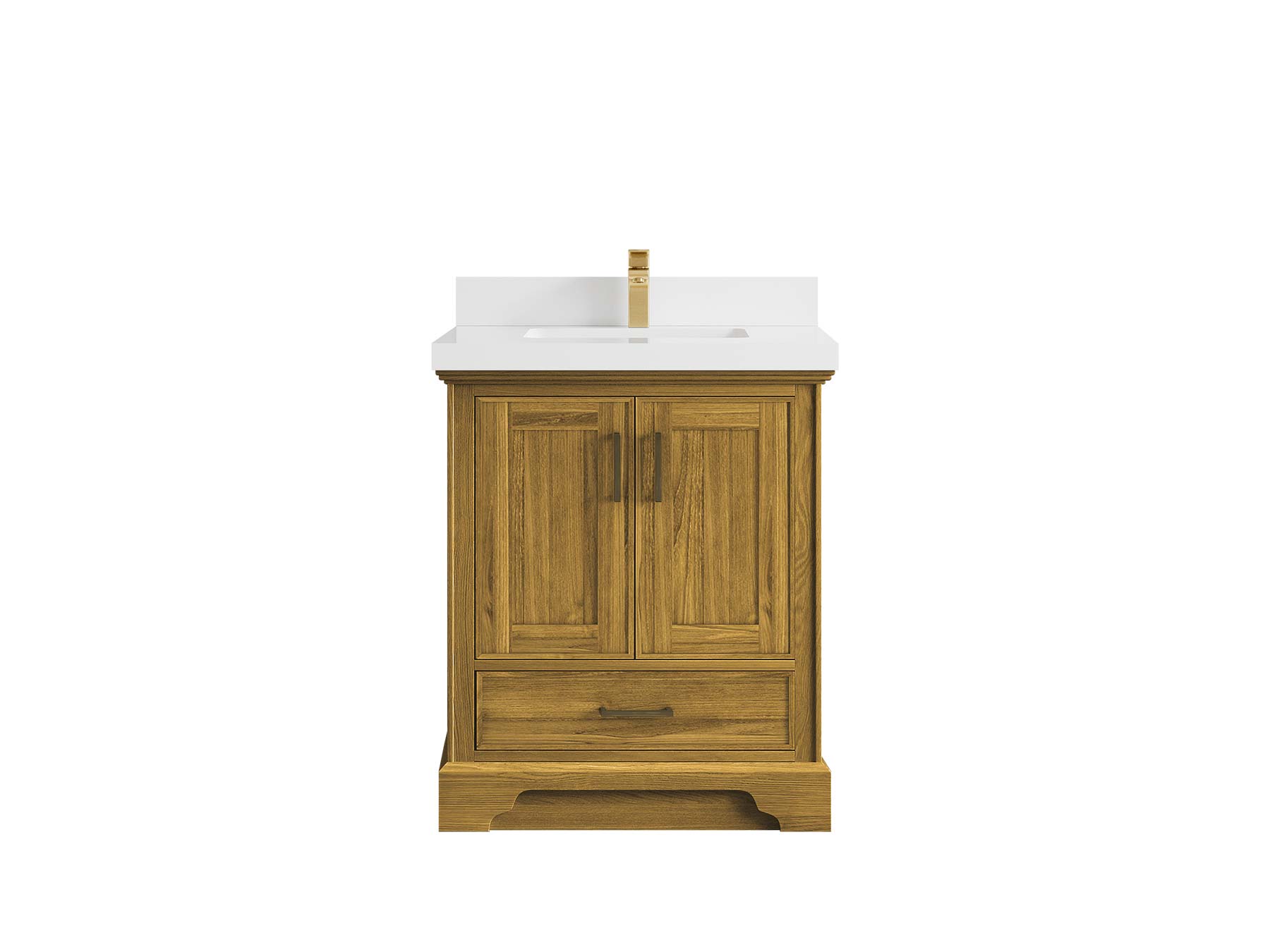 Charlotte White Oak 30 in. W x 22 in. D Single Sink Bathroom Vanity - Willow Bath and Vanity