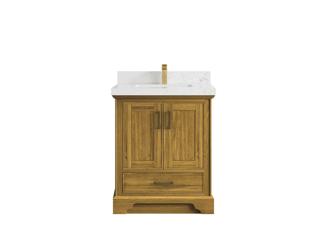 Charlotte White Oak 30 in. W x 22 in. D Single Sink Bathroom Vanity - Willow Bath and Vanity