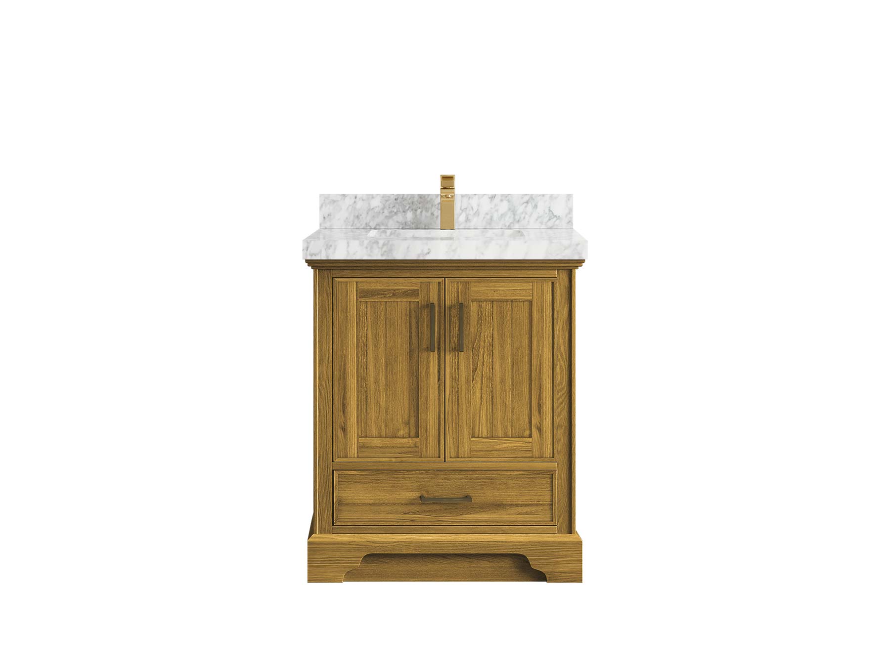Charlotte White Oak 30 in. W x 22 in. D Single Sink Bathroom Vanity - Willow Bath and Vanity