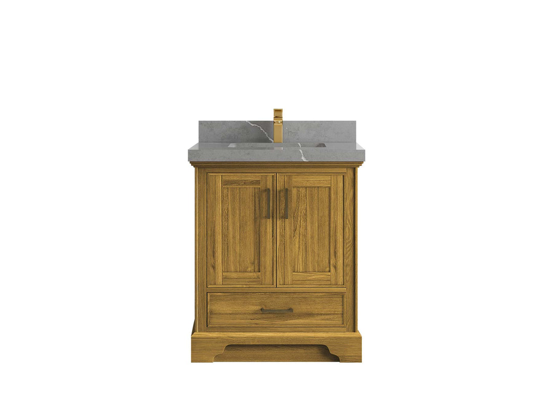 Charlotte White Oak 30 in. W x 22 in. D Single Sink Bathroom Vanity - Willow Bath and Vanity