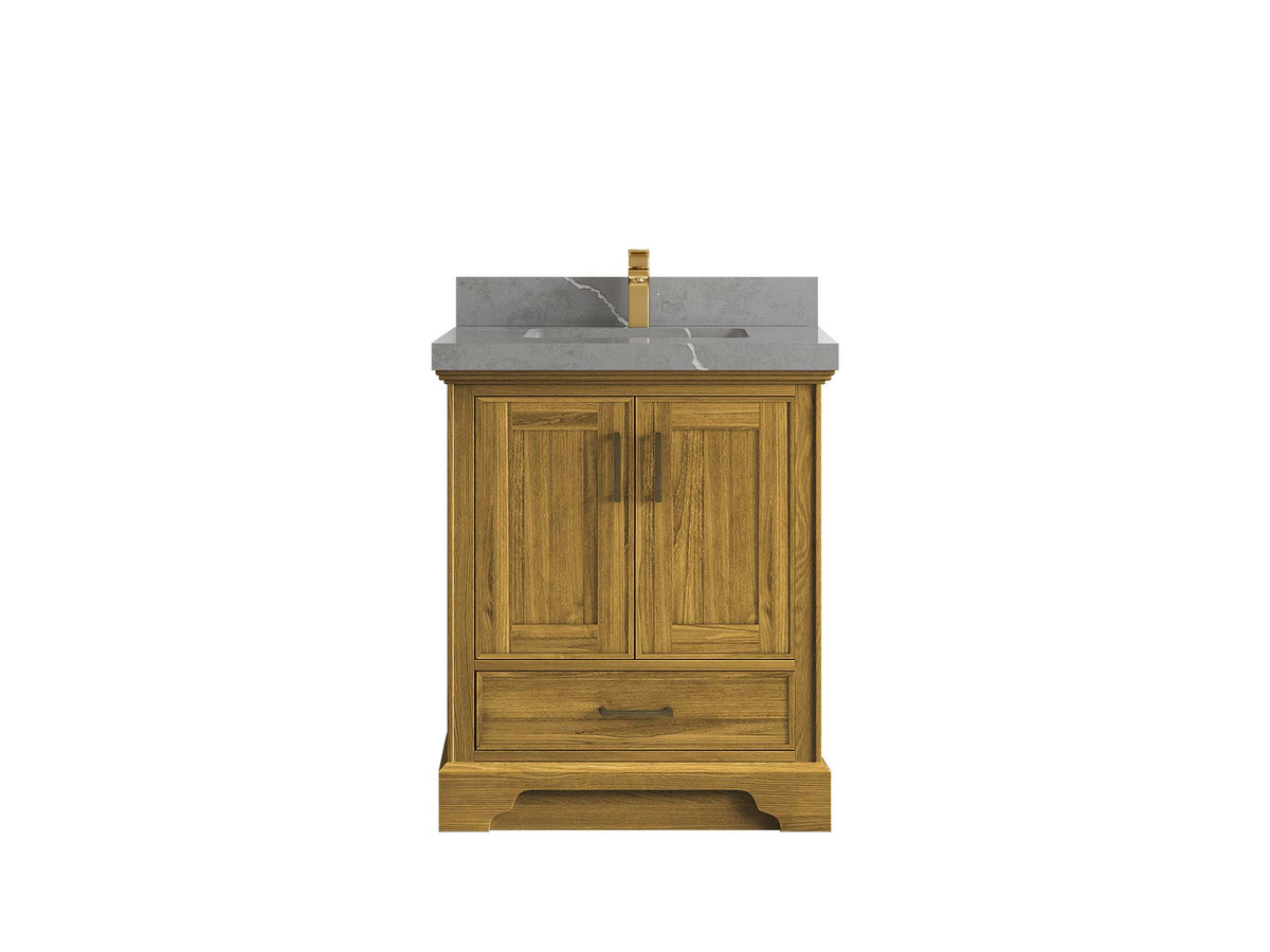 Charlotte White Oak 30 in. W x 22 in. D Single Sink Bathroom Vanity - Willow Bath and Vanity