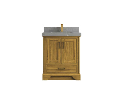 Charlotte White Oak 30 in. W x 22 in. D Single Sink Bathroom Vanity - Willow Bath and Vanity