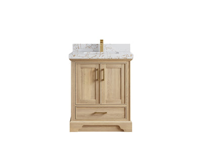 Charlotte White Oak 30 in. W x 22 in. D Single Sink Bathroom Vanity - Willow Bath and Vanity