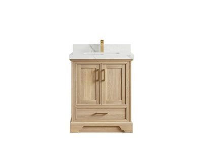 Charlotte White Oak 30 in. W x 22 in. D Single Sink Bathroom Vanity - Willow Bath and Vanity