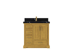 Charlotte White Oak 36 in. W x 22 in. D Center Sink Bathroom Vanity - photo 7