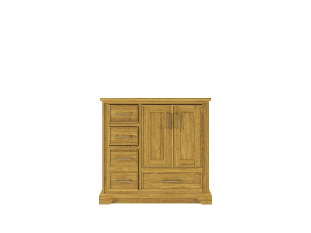 Charlotte White Oak 36 in. W x 22 in. D Center Sink Bathroom Vanity - Willow Bath and Vanity