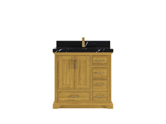 Charlotte White Oak 36 in. W x 22 in. D Center Sink Bathroom Vanity - photo 9