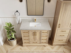 Charlotte White Oak 42 in. W x 22 in. D Single Sink Bathroom Vanity - photo 36
