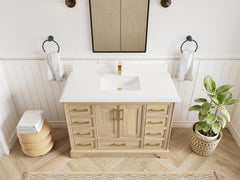 Charlotte White Oak 48 in. W x 22 in. D Single Sink Bathroom Vanity - photo 34
