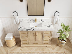 Charlotte White Oak 48 in. W x 22 in. D Single Sink Bathroom Vanity - photo 46