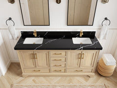 Charlotte White Oak 72 in. W x 22 in. D Double Sink Bathroom Vanity - photo 14