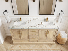 Charlotte White Oak 72 in. W x 22 in. D Double Sink Bathroom Vanity - photo 42