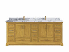 Charlotte White Oak 84 in. W x 22 in. D Double Sink Bathroom Vanity - photo 13