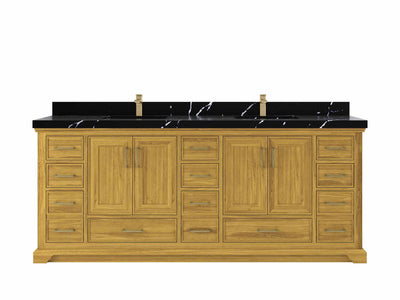 Charlotte White Oak 84 in. W x 22 in. D Double Sink Bathroom Vanity - Willow Bath and Vanity