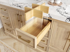 Charlotte White Oak 84 in. W x 22 in. D Double Sink Bathroom Vanity - photo 7