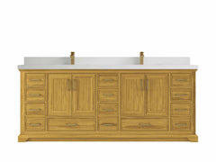 Charlotte White Oak 84 in. W x 22 in. D Double Sink Bathroom Vanity - photo 25