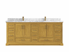 Charlotte White Oak 84 in. W x 22 in. D Double Sink Bathroom Vanity - photo 7