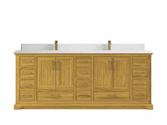 Charlotte White Oak 84 in. W x 22 in. D Double Sink Bathroom Vanity - photo 17