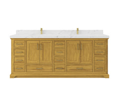 Charlotte White Oak 84 in. W x 22 in. D Double Sink Bathroom Vanity - photo 1