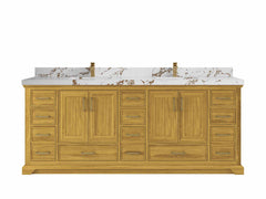 Charlotte White Oak 84 in. W x 22 in. D Double Sink Bathroom Vanity - photo 21