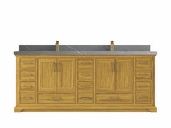 Charlotte White Oak 84 in. W x 22 in. D Double Sink Bathroom Vanity - photo 20