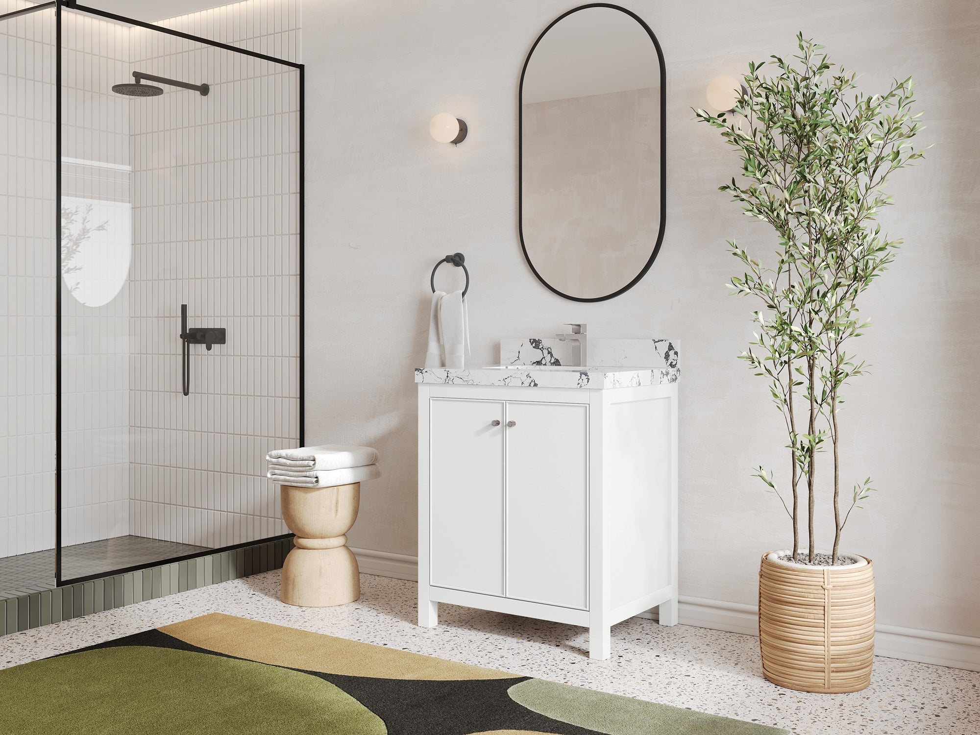 Chicago 30 in. W x 22 in. D Single Sink Bathroom Vanity - Willow Bath and Vanity