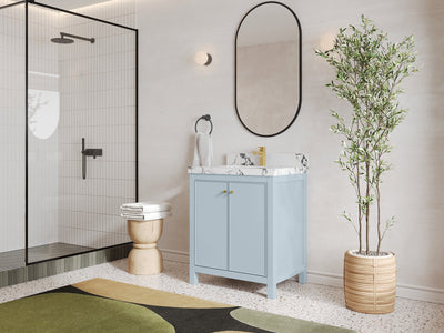 Chicago 30 in. W x 22 in. D Single Sink Bathroom Vanity - Willow Bath and Vanity