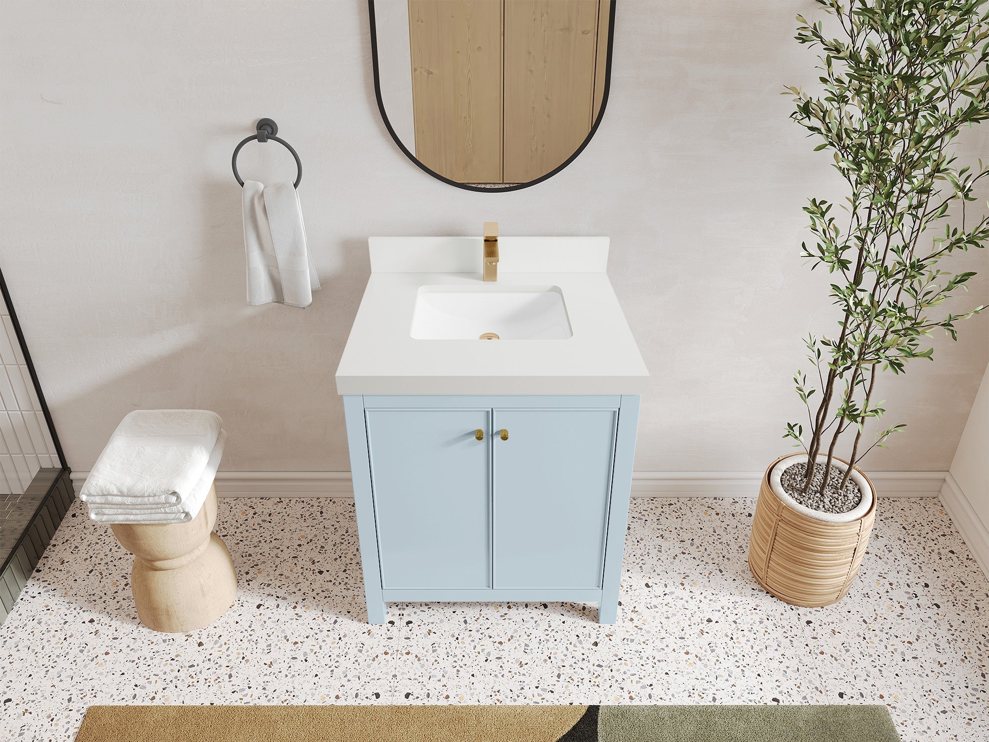 Chicago 30 in. W x 22 in. D Single Sink Bathroom Vanity - Willow Bath and Vanity
