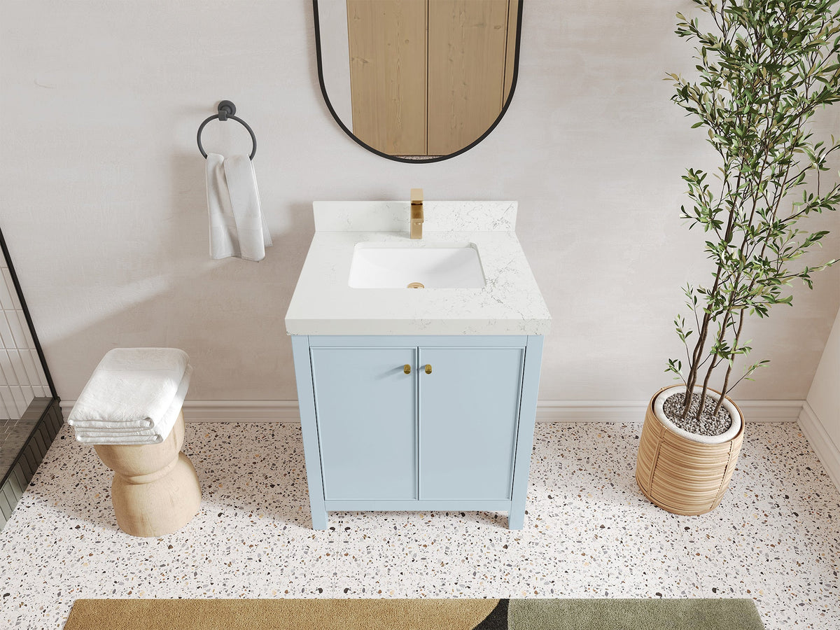 Chicago 30 in. W x 22 in. D Single Sink Bathroom Vanity - Willow Bath and Vanity