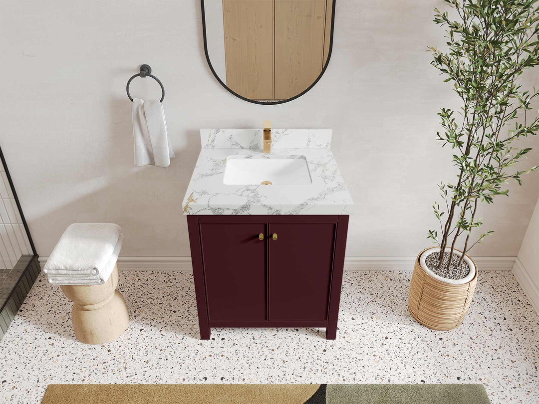 Chicago 30 in. W x 22 in. D Single Sink Bathroom Vanity - Willow Bath and Vanity