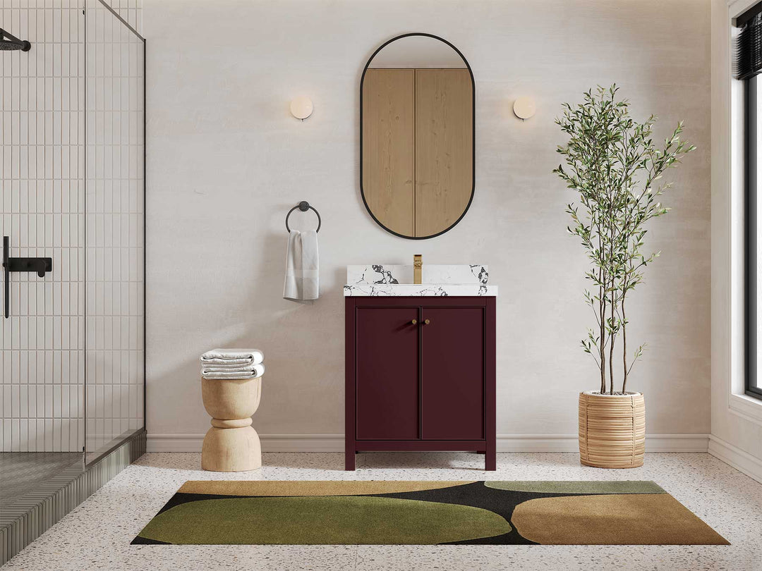 Chicago 30 in. W x 22 in. D Single Sink Bathroom Vanity - Willow Bath and Vanity