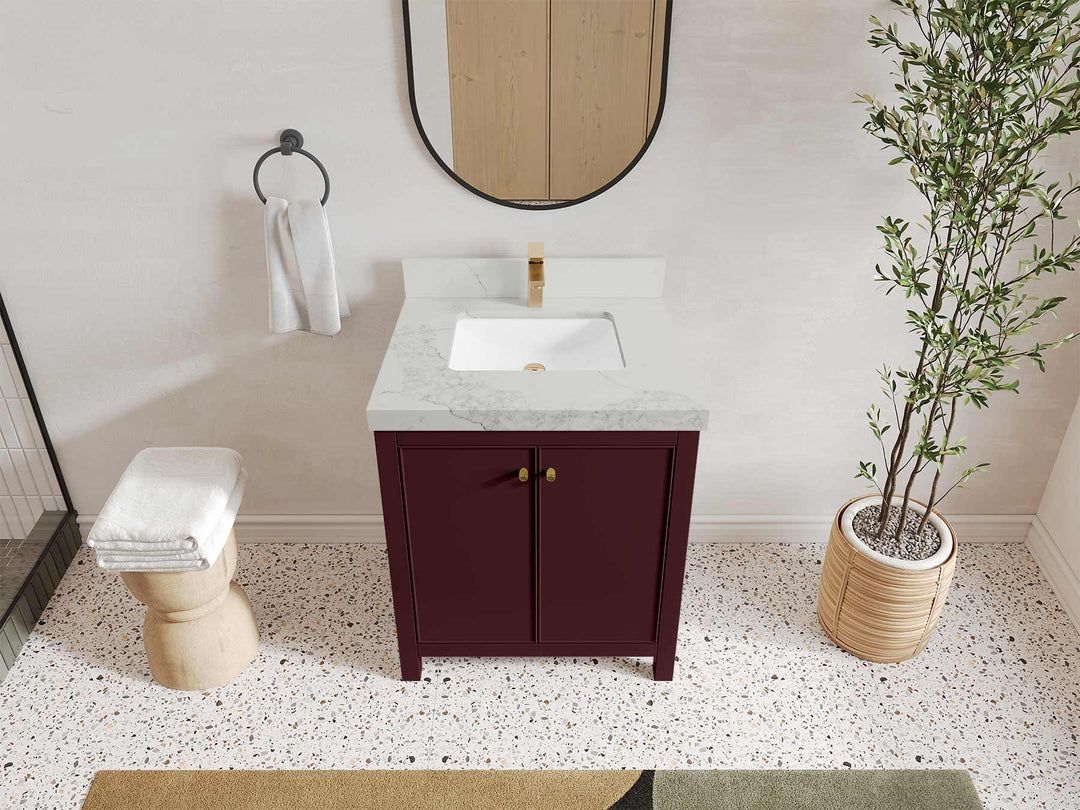Chicago 30 in. W x 22 in. D Single Sink Bathroom Vanity - Willow Bath and Vanity