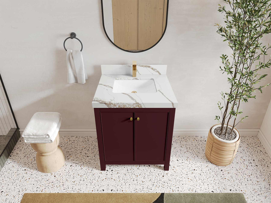 Chicago 30 in. W x 22 in. D Single Sink Bathroom Vanity - Willow Bath and Vanity