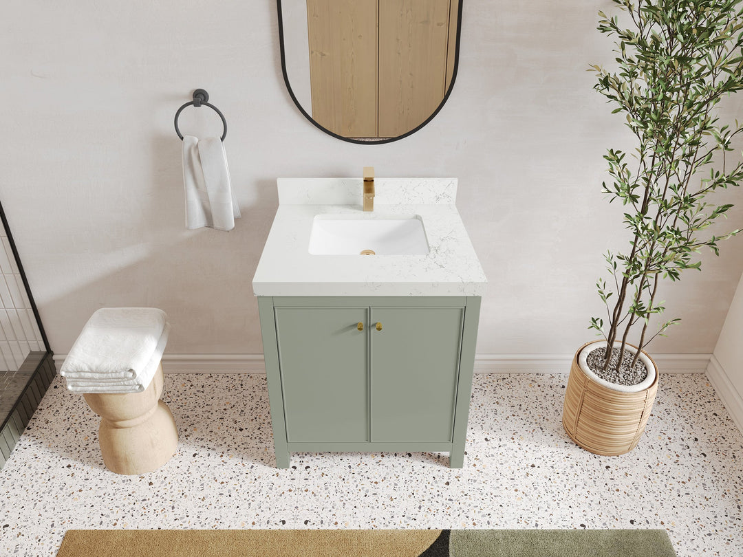 Chicago 30 in. W x 22 in. D Single Sink Bathroom Vanity - Willow Bath and Vanity