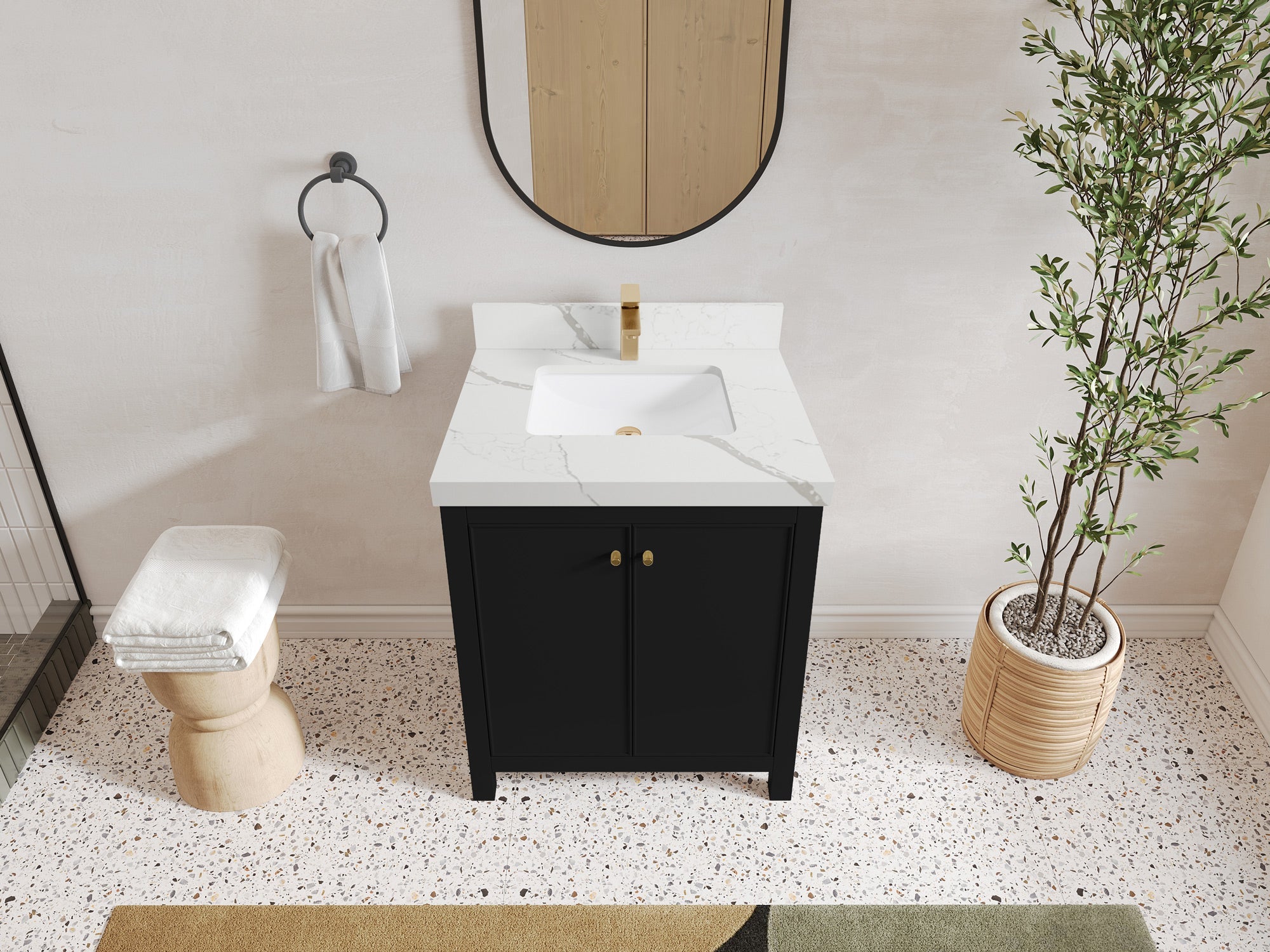 Chicago 30 in. W x 22 in. D Single Sink Bathroom Vanity - Willow Bath and Vanity