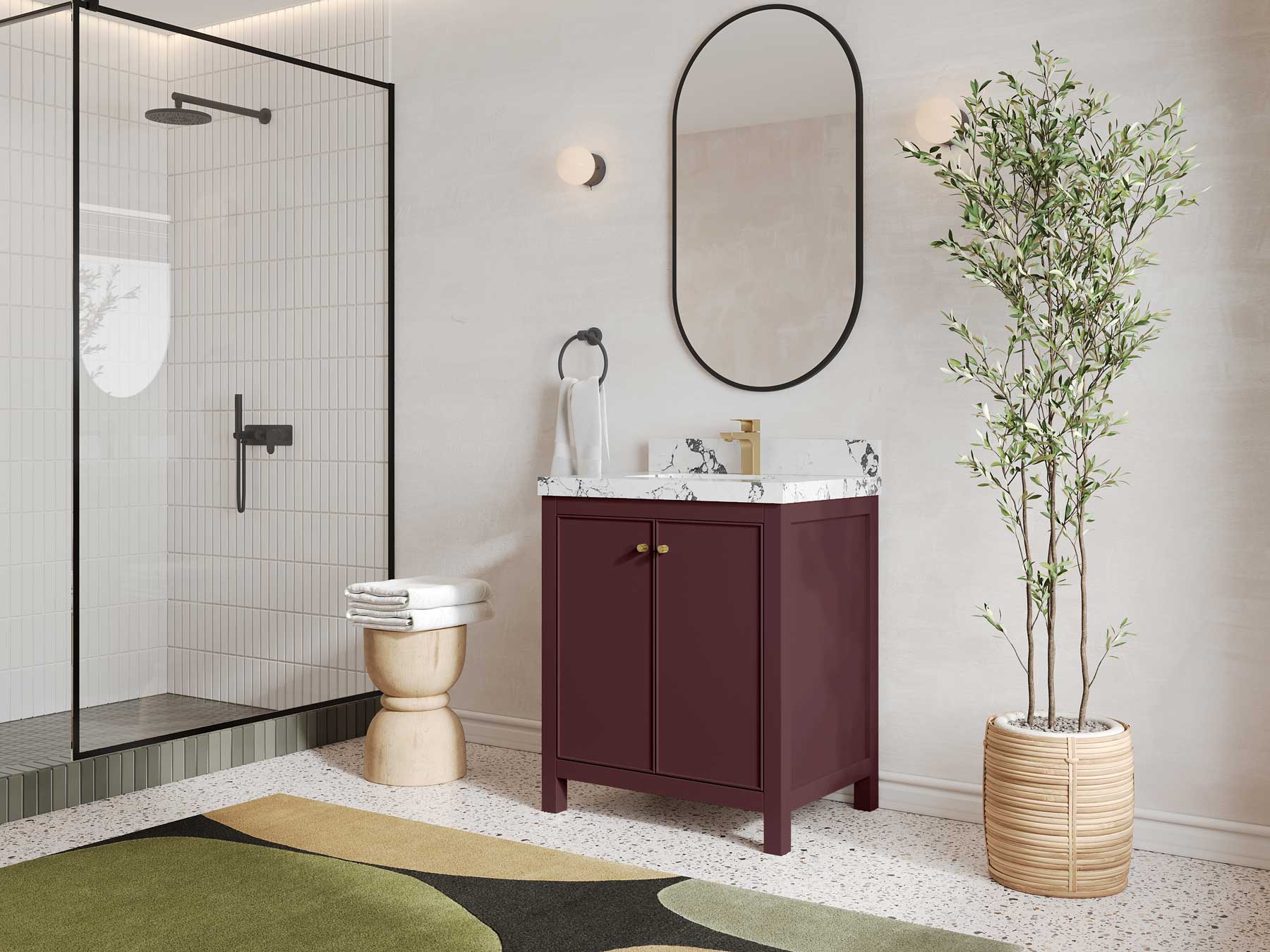 Chicago 30 in. W x 22 in. D Single Sink Bathroom Vanity - Willow Bath and Vanity