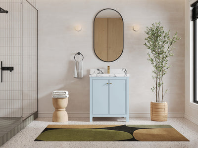 Chicago 30 in. W x 22 in. D Single Sink Bathroom Vanity - Willow Bath and Vanity