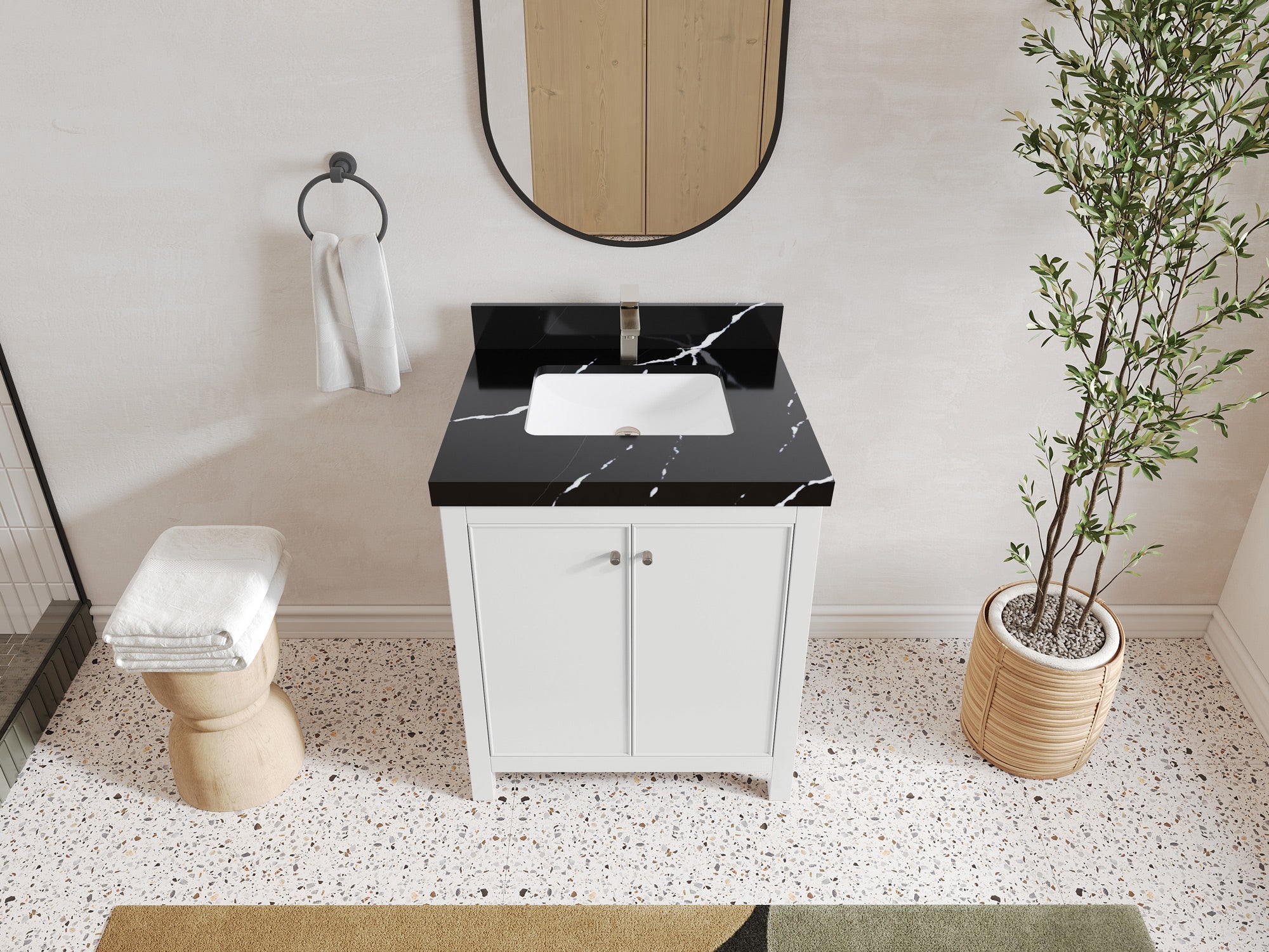 Chicago 30 in. W x 22 in. D Single Sink Bathroom Vanity - Willow Bath and Vanity