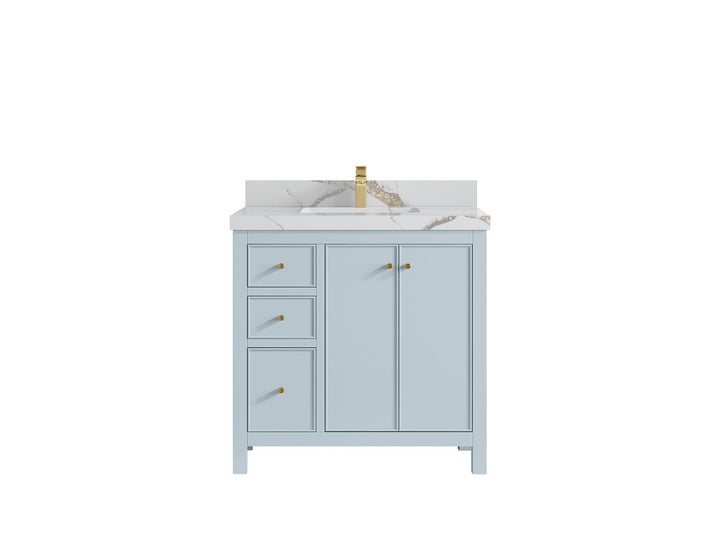 Chicago 36 in. W x 22 in. D Center Sink Bathroom Vanity - photo 15