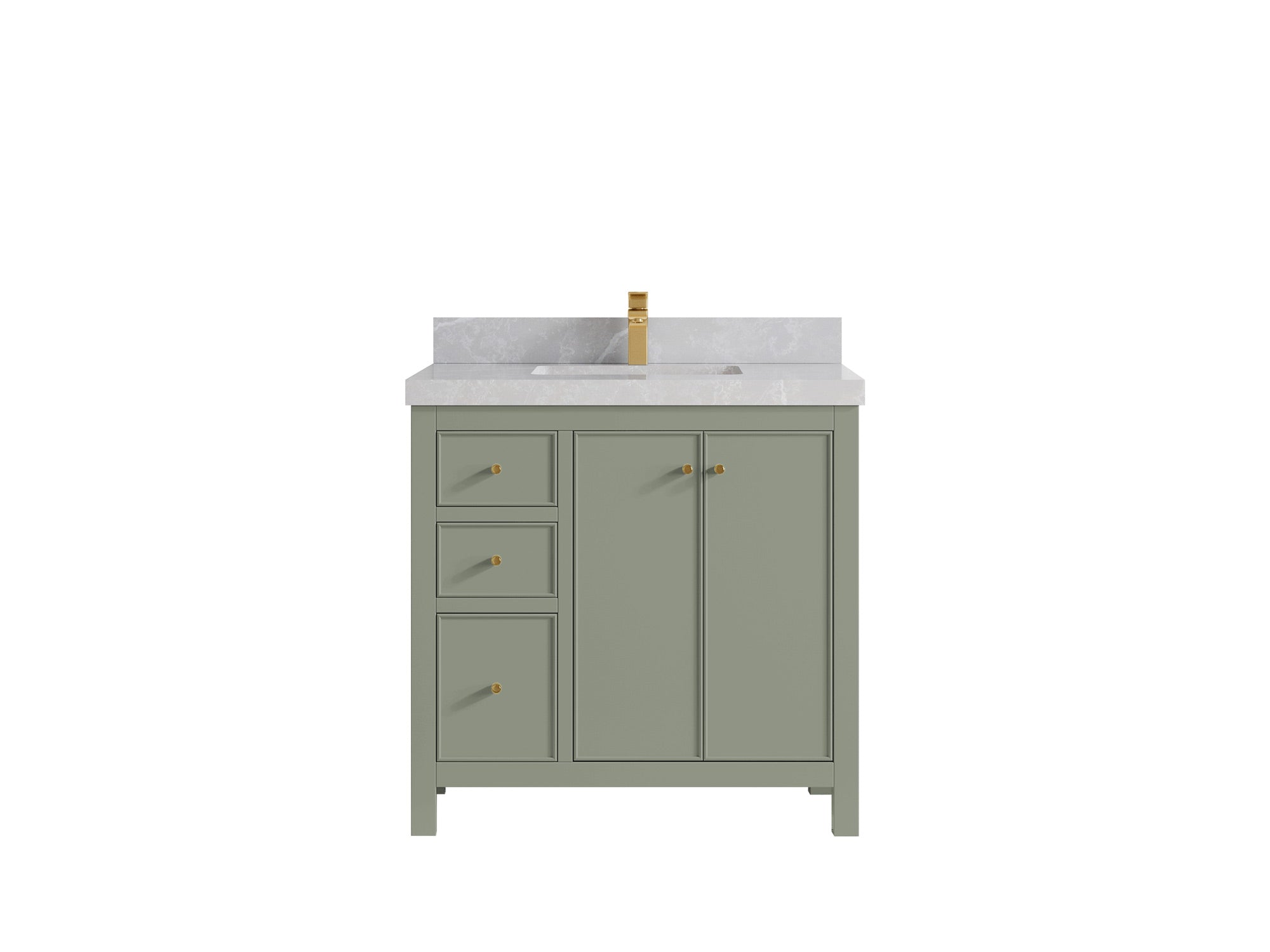 Chicago 36 in. W x 22 in. D Center Sink Bathroom Vanity - Willow Bath and Vanity