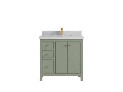 Chicago 36 in. W x 22 in. D Center Sink Bathroom Vanity - Willow Bath and Vanity