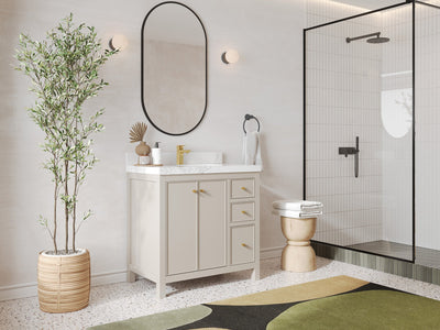 Chicago 36 in. W x 22 in. D Center Sink Bathroom Vanity - Willow Bath and Vanity