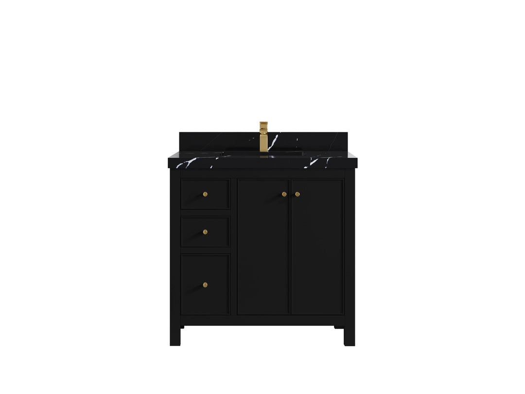 Chicago 36 in. W x 22 in. D Center Sink Bathroom Vanity - Willow Bath and Vanity